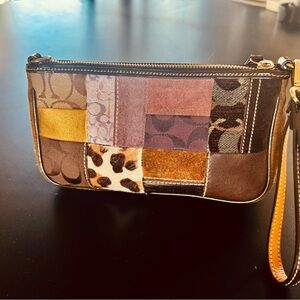 Coach Multicolor Patchwork Wristlet